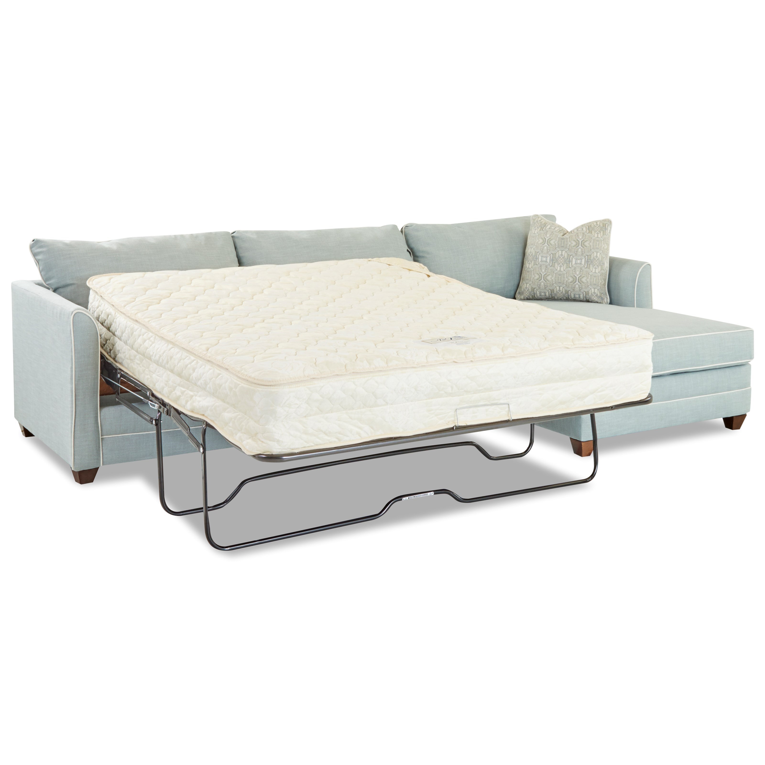 Lovely Leather Sleeper sofa with Memory Foam Mattress